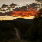 Chemin de terre en Gaspésie
